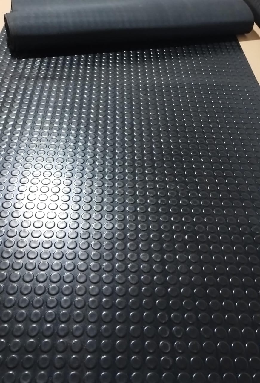 Piso emborrachado tipo moeda 3 mm - m2